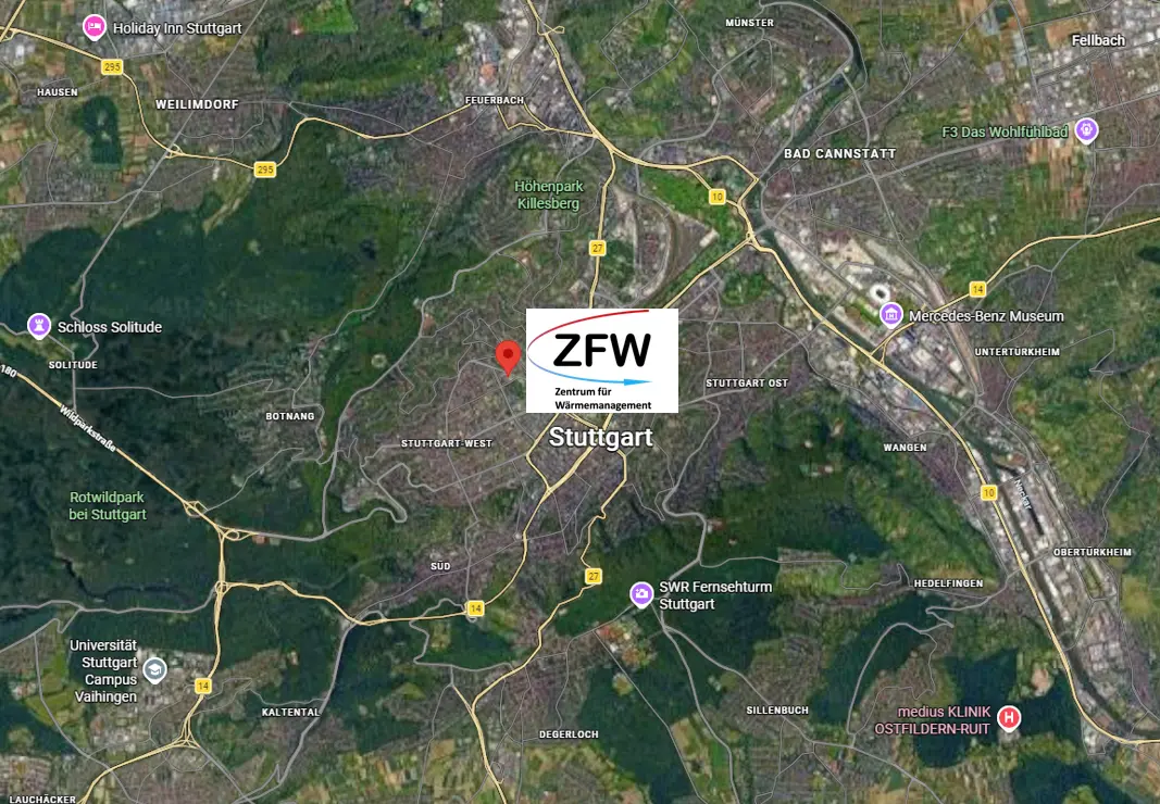 Standort ZFW Stuttgart auf Google Maps